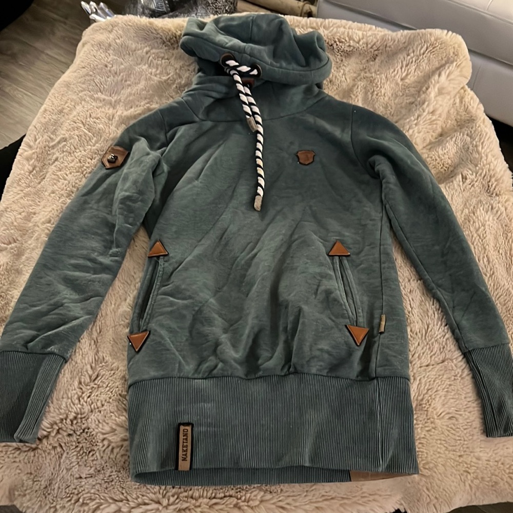 Naketano Sweatshirt long XS, Green Excellent Condition